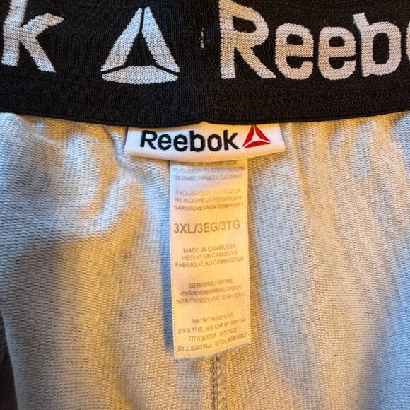 Reebok Joggers Mens Size 3XL Gray Pockets Athleisure Activewear Loungewear - Picture 9 of 11